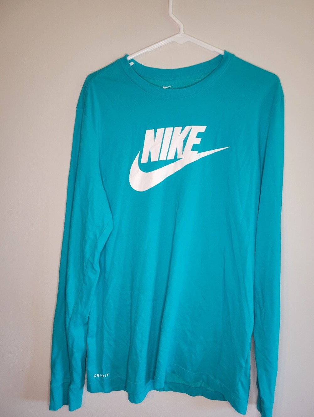 Nike Teal Long Sleeve Logo Shirt